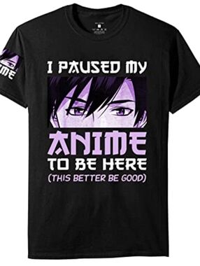 Black And Purple Anime T-shirt